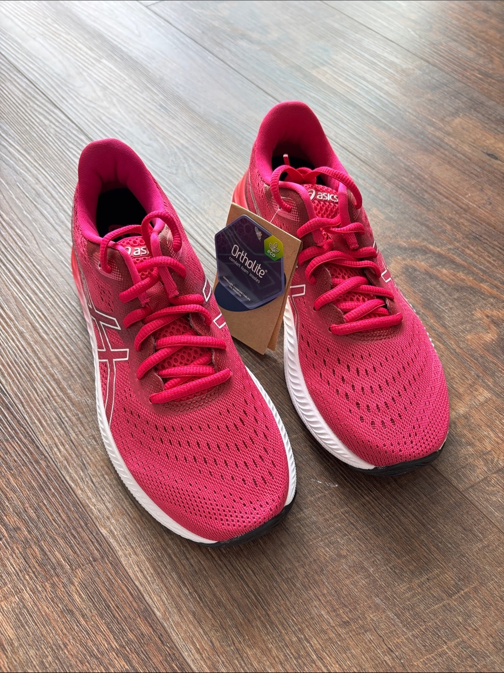 ASICS Women's Bright Pink Athletic Running Shoes